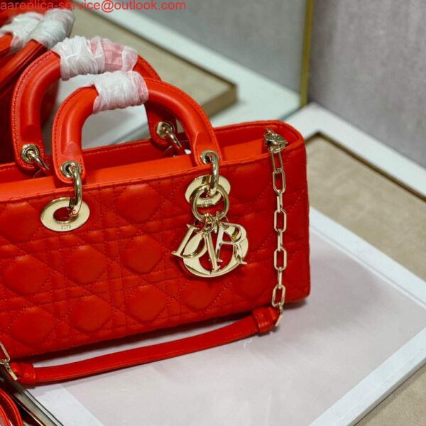 Replica Dior M0540 Lady D-joy Bag Red Cannage Calfskin 9