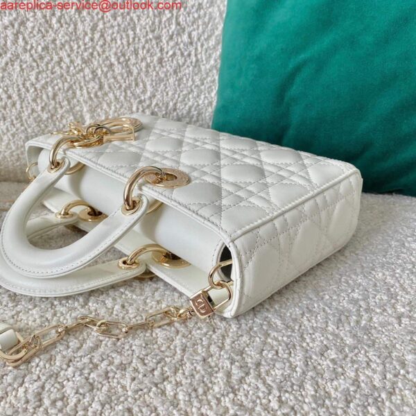 Replica Dior M0540 Lady D-joy Bag White Cannage Calfskin 4