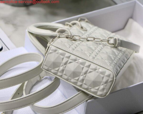 Replica Dior M0540 Lady D-joy Calfskin Bag White 6