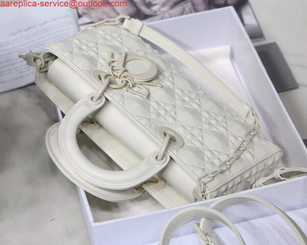 Replica Dior M0540 Lady D-joy Calfskin Bag White 8