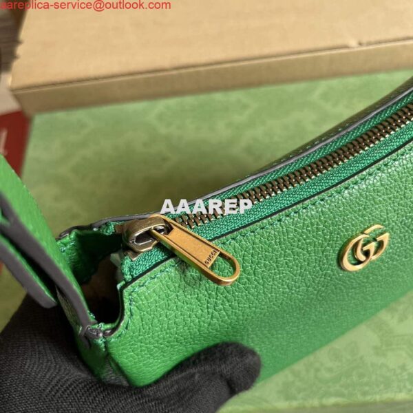 Replica Gucci 739076 Aphrodite shoulder bag with Double G Green 8