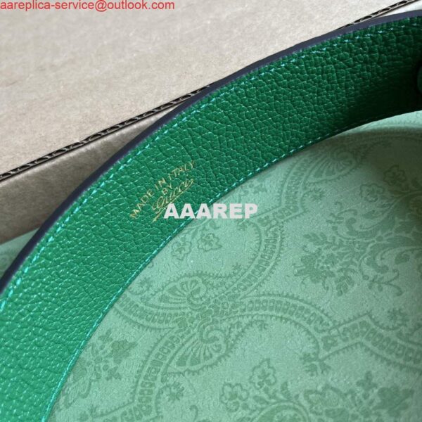 Replica Gucci 739076 Aphrodite shoulder bag with Double G Green 9