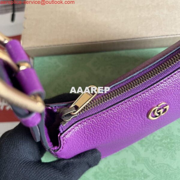 Replica Gucci 739076 Aphrodite shoulder bag with Double G Purple 6