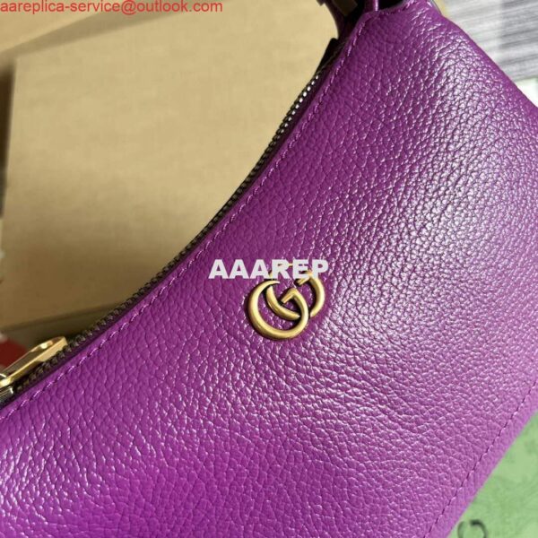 Replica Gucci 739076 Aphrodite shoulder bag with Double G Purple 7