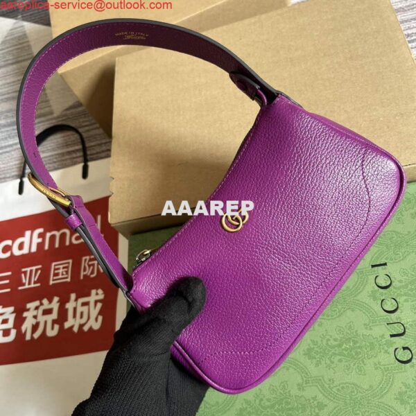 Replica Gucci 739076 Aphrodite shoulder bag with Double G Purple 9