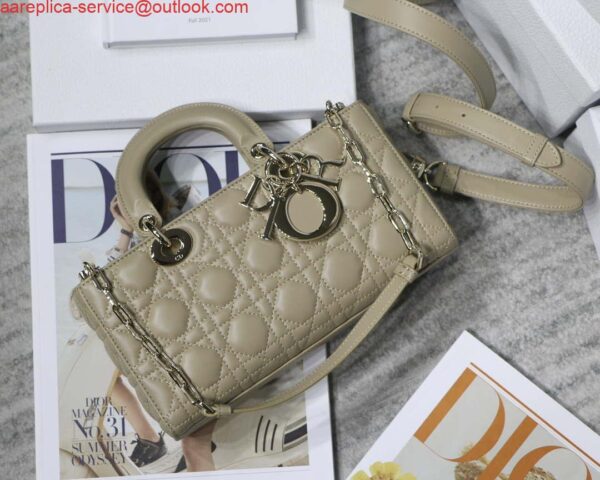 Replica Dior M0540 Medium Lady D-Joy Bag Sand-Colored Cannage Lambskin With Heart Motif 3