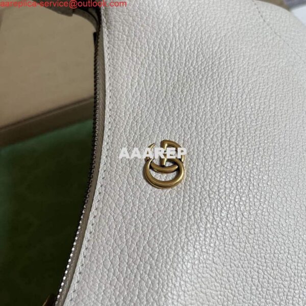 Replica Gucci 739076 Aphrodite shoulder bag with Double G White 6