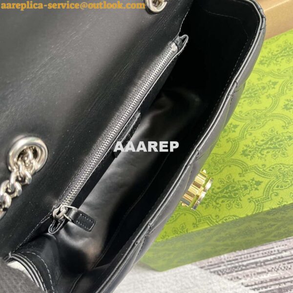 Replica Gucci ‎740834 GG Deco Small Shoulder Bag Black 10