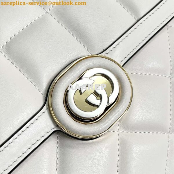 Replica Gucci ‎740834 GG Deco Small Shoulder Bag White 6