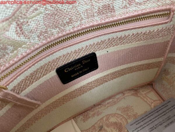 Replica Dior M0565 Medium Lady D-Life Bag Pink Toile de Jouy Embroidery 9