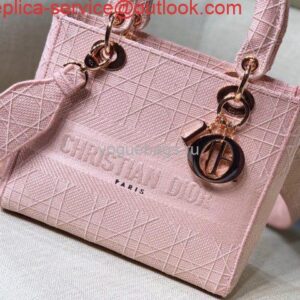 Replica Dior M0565 Medium Lady D-Lite Bag Pink