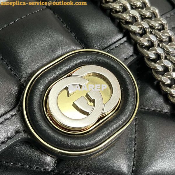 Replica Gucci ‎741457 Gucci Deco Mini Shoulder Bag Black 7