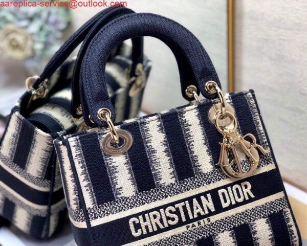 Replica Dior M0565 Medium Lady D-lite Embroidery Bag 5