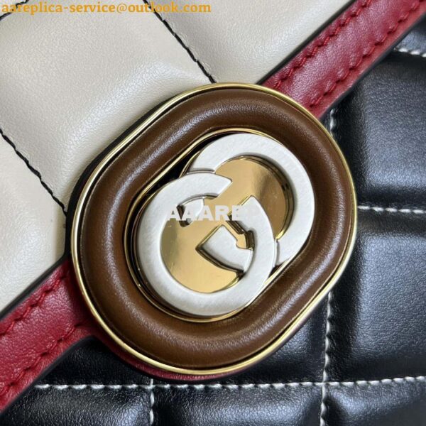 Replica Gucci ‎741457 Gucci Deco Mini Shoulder Bag Red&white 6