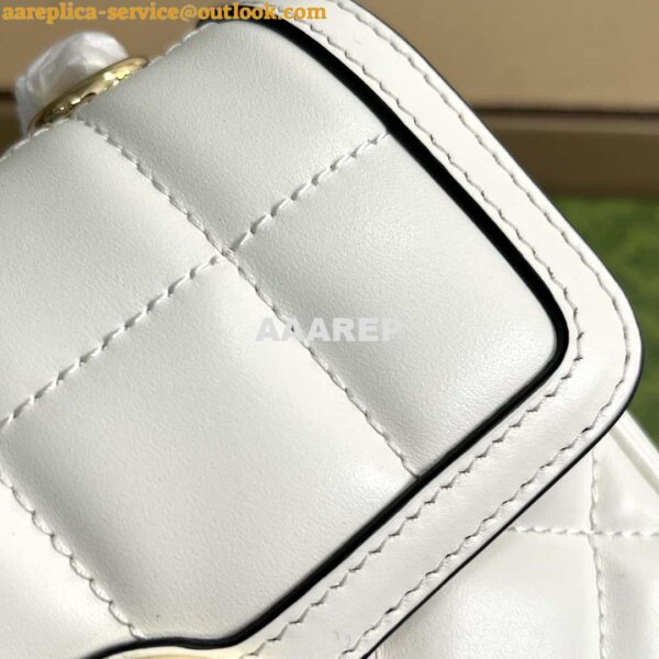 Replica Gucci ‎741457 Gucci Deco Mini Shoulder Bag White 7