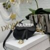 Replica Dior Micro Saddle Bag Rose Des Vents Goatskin S5662