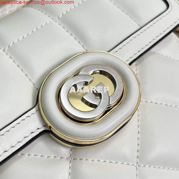 Replica Gucci 741457 Gucci Deco mini shoulder bag White 6