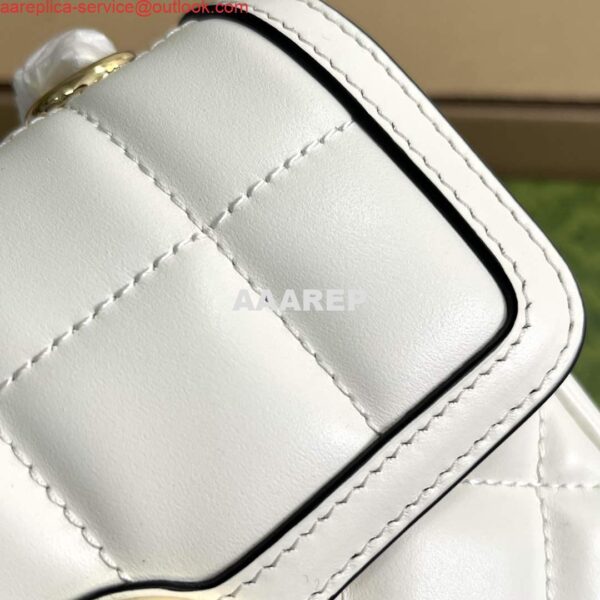 Replica Gucci 741457 Gucci Deco mini shoulder bag White 7