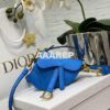 Replica Dior Micro Saddle Bag with Strap Green Goatskin S5685 2