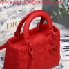 Replica Dior M0565 Medium Lady Dior Cannage Calfskin Bag Tan 2