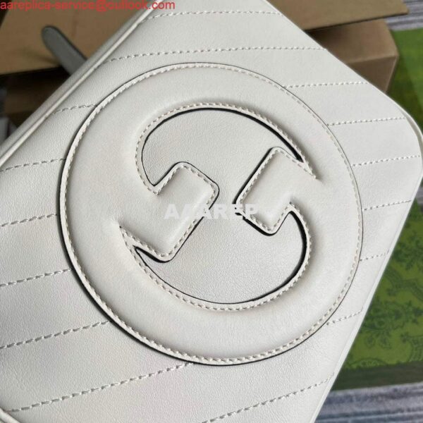 Replica Gucci 742360 Gucci Blondie Small Shoulder Bag White 6