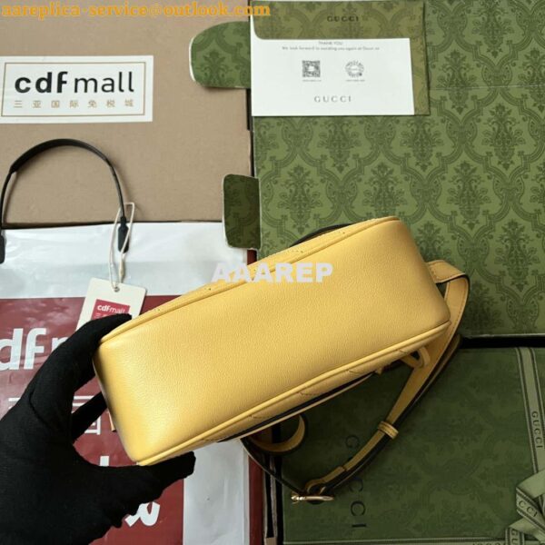 Replica Gucci 742360 Gucci Blondie Small Shoulder Bag Yellow 6