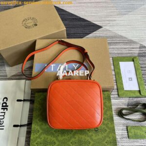 Replica Gucci 744434 Gucci Blondie Top Handle Bag Orange