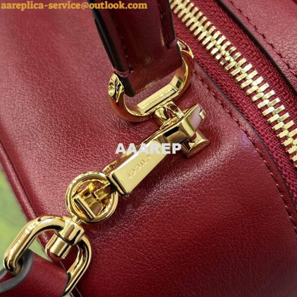 Replica Gucci 744434 Gucci Blondie Top Handle Bag Red 9