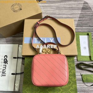 Replica Gucci 744434 Gucci Blondie Top Handle Bag Rose pink