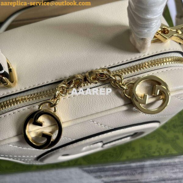 Replica Gucci 744434 Gucci Blondie Top Handle Bag White 7