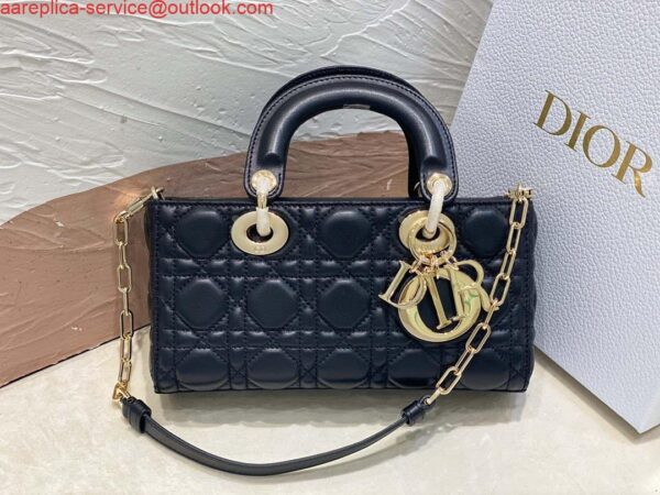 Replica Dior M0613 Small Lady D-joy Bag Black Cannage Lambskin 3