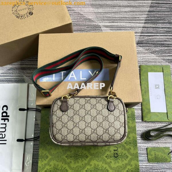 Replica Gucci 746308 Ophidia GG Mini Bag Brown 3