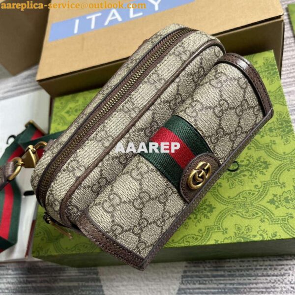 Replica Gucci 746308 Ophidia GG Mini Bag Brown 7