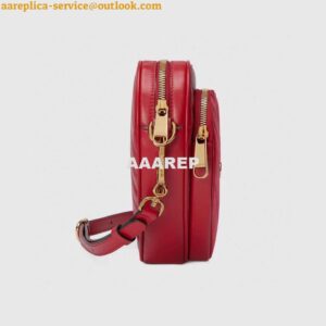 Replica Gucci 751628 Interlocking G Mini Heart Shoulder Bag Red 2