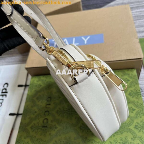 Replica Gucci 751628 Interlocking G Mini Heart Shoulder Bag White 4