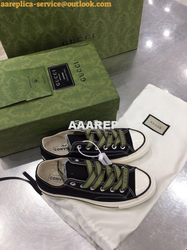 Replica Gucci x Converse Collection Sneaker C516 Black 6