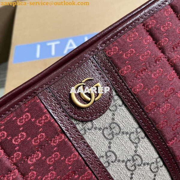 Replica Gucci 751912 Mini GG Canvas Pouch Red 6