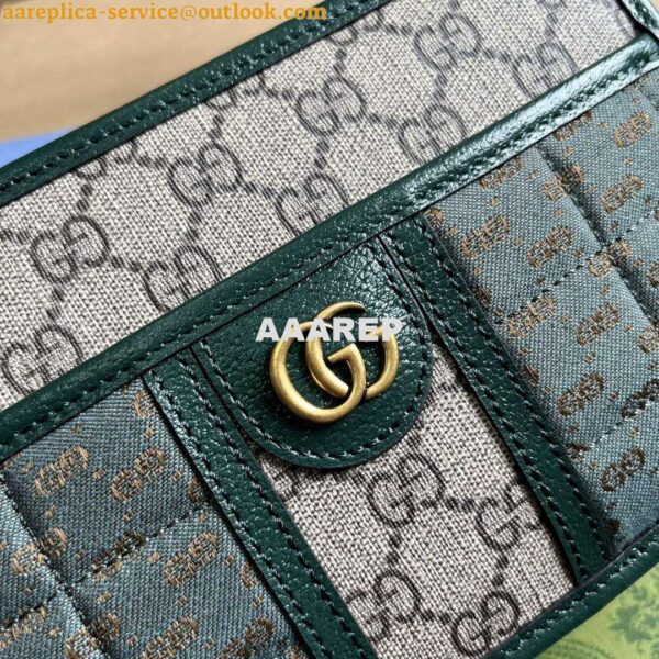 Replica Gucci 751914 Mini GG Canvas Mini Shoulder Bag Green 6