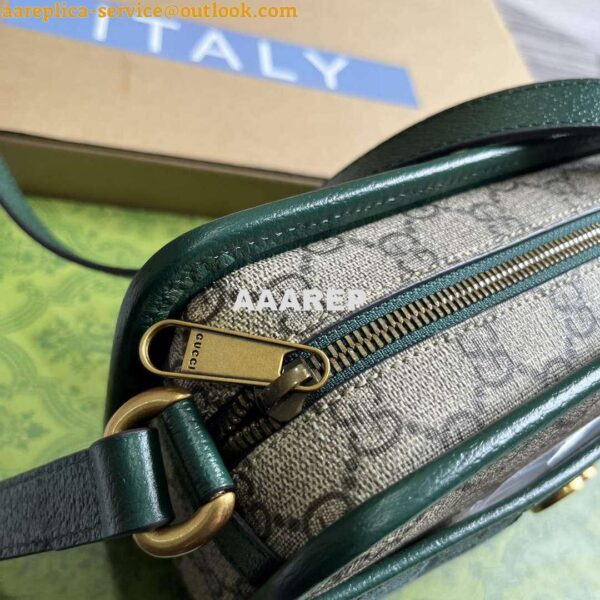 Replica Gucci 751914 Mini GG Canvas Mini Shoulder Bag Green 7