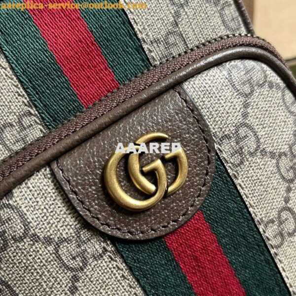 Replica Gucci 752565 Ophidia GG Mini Bag Brown 5