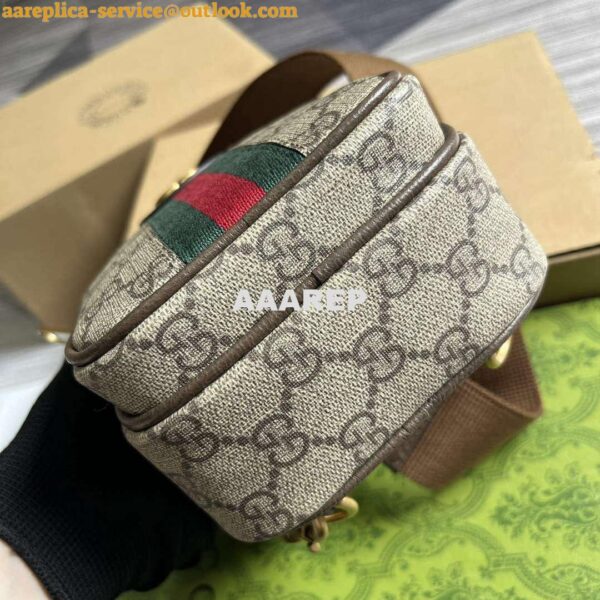 Replica Gucci 752565 Ophidia GG Mini Bag Brown 6