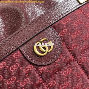 Replica Gucci 752583 Ophidia GG Bucket Bag Red 2