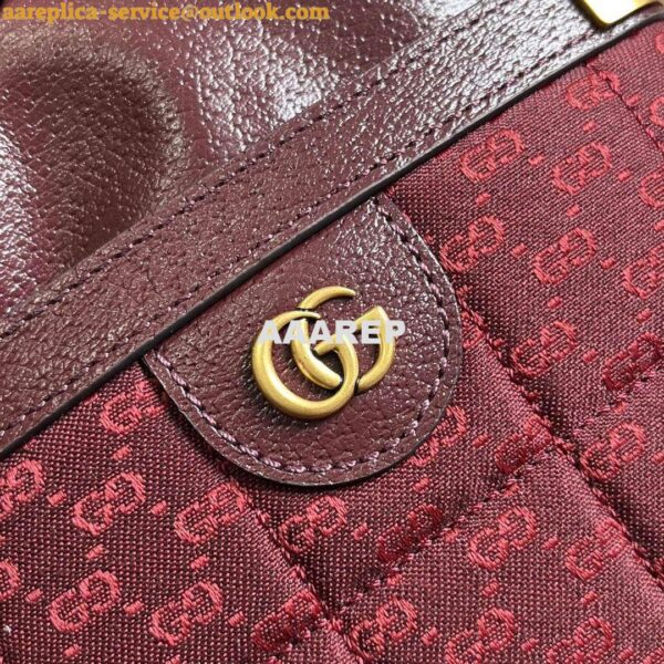 Replica Gucci 752583 Ophidia GG Bucket Bag Red 4