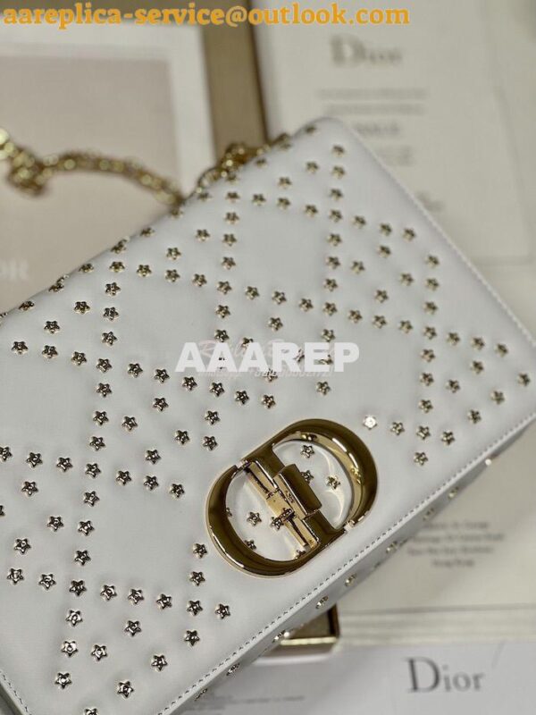 Replica Dior Medium Large Caro Bag Latte Gold Lucky Star Cannage Lambs 15