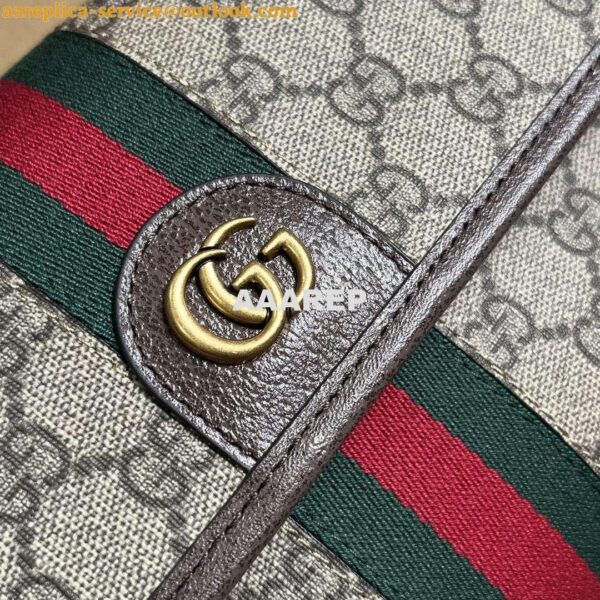 Replica Gucci 752597 Ophidia GG Small Belt Bag Brown 7