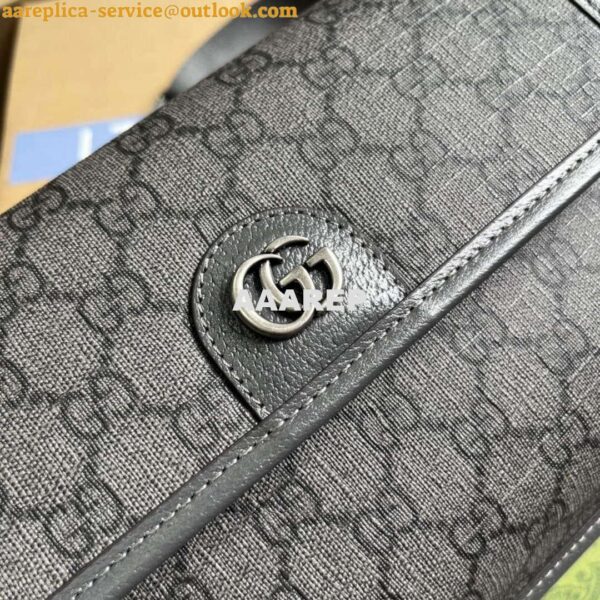 Replica Gucci 752597 Ophidia GG Small Belt Bag Grey 6