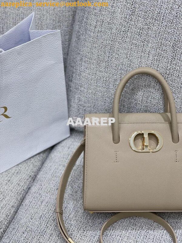 Replica Dior Medium St Honoré Tote Beige Grained Calfskin M9321U 6