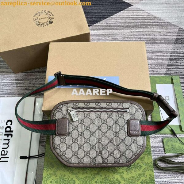 Replica Gucci 760217 GG Belt Bag Brown 3