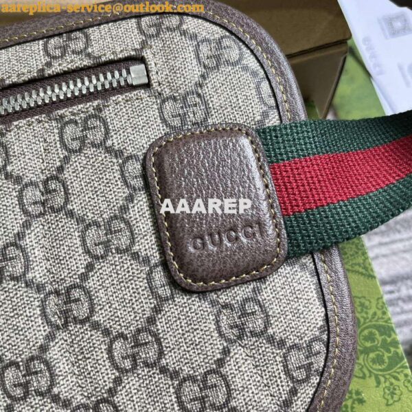 Replica Gucci 760217 GG Belt Bag Brown 4