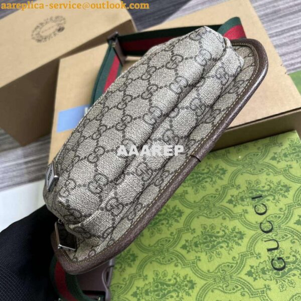 Replica Gucci 760217 GG Belt Bag Brown 7